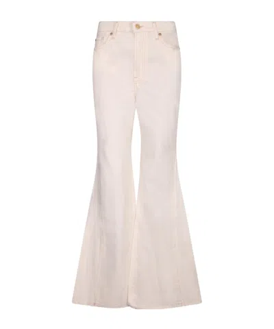 7 For All Mankind Flared Jeans In Pink