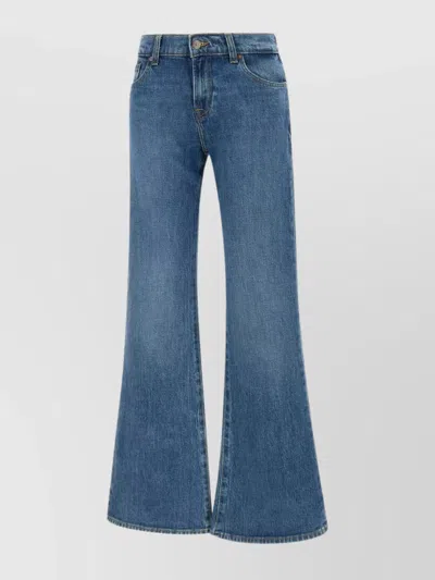 7 For All Mankind Flared Leg Medium Waist Trousers