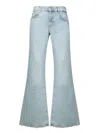 7 For All Mankind Sahara Spencer Flare Light Blue Jeans