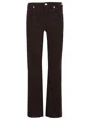 7 For All Mankind Flared Mid-rise Jeans With Fitted Silhouette In Brown