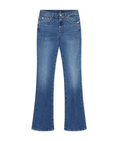 7 For All Mankind Flared Style Jeans In Blue