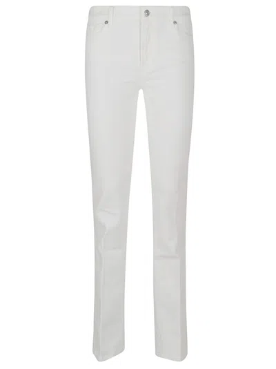 7 FOR ALL MANKIND 7 FOR ALL MANKIND FLARED WHITE STRETCH COTTON JEANS