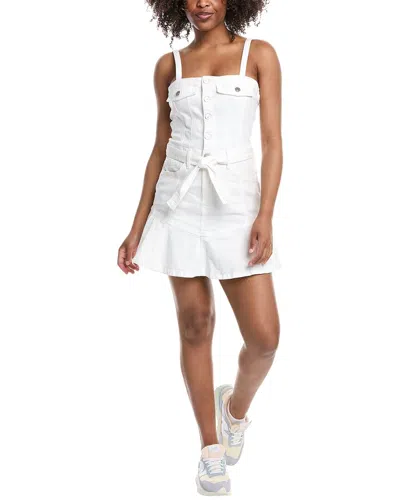 7 For All Mankind Flounce Mini Dress In White