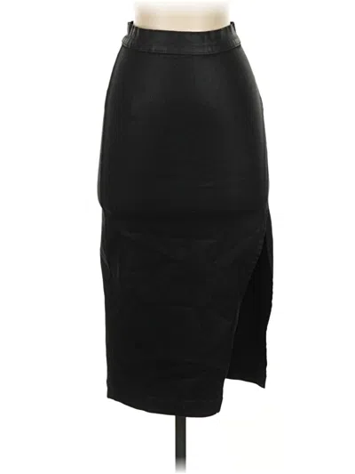 Pre-owned 7 For All Mankind Formal Skirt In Black