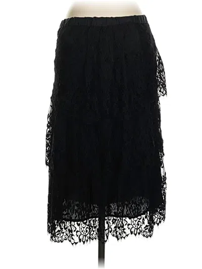 Pre-owned 7 For All Mankind Formal Skirt In Black