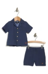 7 FOR ALL MANKIND 7 FOR ALL MANKIND GAUZE CAMP SHIRT & SHORTS SET