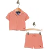 7 FOR ALL MANKIND 7 FOR ALL MANKIND GAUZE COTTON TOP & SHORTS SET