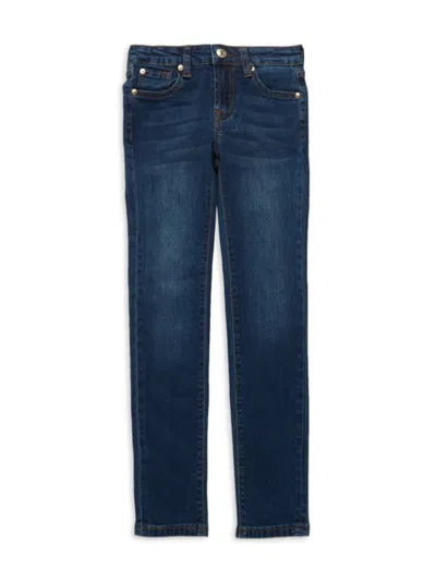 7 For All Mankind Kids' Girl's Skinny Jeans In Blue