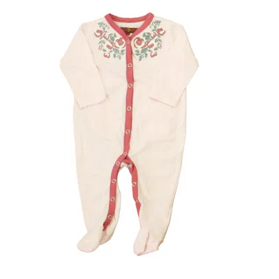 7 For All Mankind Kids'  Girls Pink Floral Long Sleeve Outfit In Multi