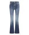 7 For All Mankind Gran Canyon Dark Blue Bootcut Jeans In Blue