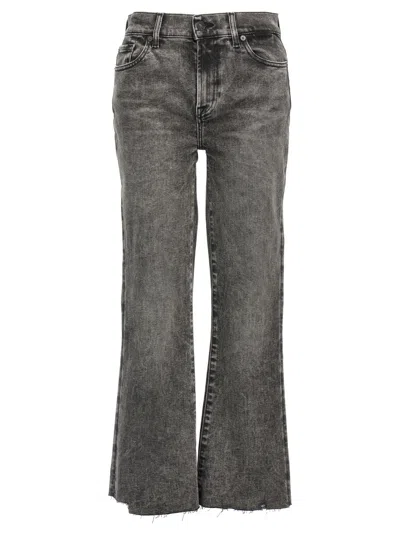 7 FOR ALL MANKIND GREY DAISY JEANS