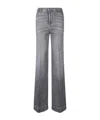 7 For All Mankind Grey Jeans In Gray