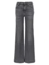 7 For All Mankind Denim Trousers With Belt Loops In Multi