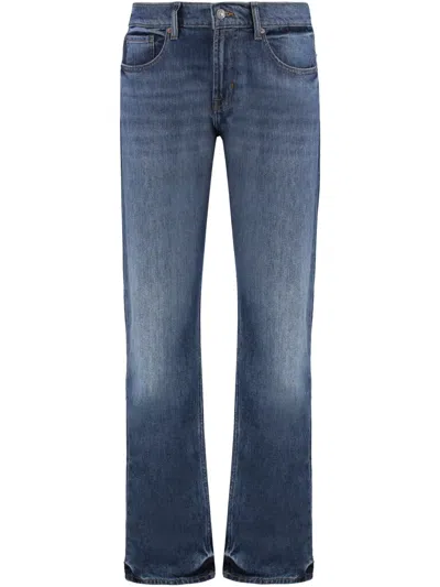 7 For All Mankind Guideline Straight-leg Jeans In Blue