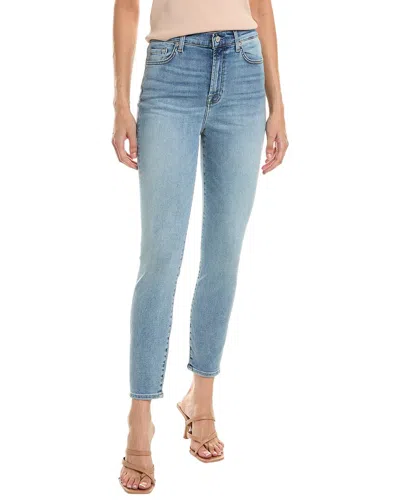 7 For All Mankind Gwenevere Polar Sky High-rise Ankle Jean In Blue