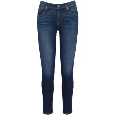 7 For All Mankind Gwenevere Womens Solid Denim Ankle Jeans