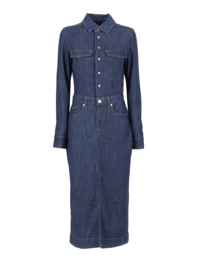 7 FOR ALL MANKIND HALONA L/S MAXI DRESS