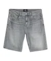 7 For All Mankind Heren Regular Shorts Spin In Gray