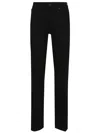 7 For All Mankind High-waisted Flared Jeans With Five-pocket Styling In Black