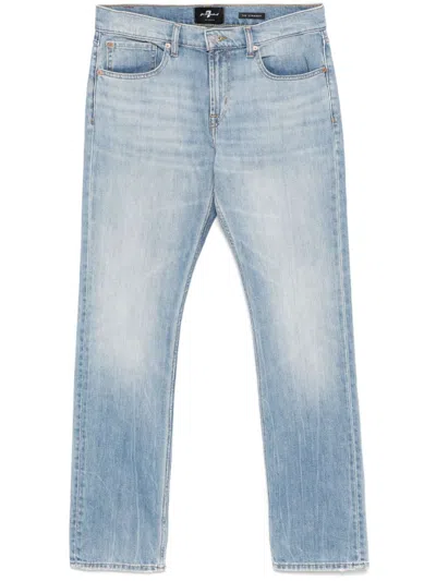 7 For All Mankind Heritage Jeans In 蓝色