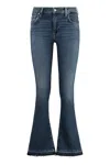 7 For All Mankind High-rise Bootcut Jeans In Navy