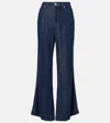 7 For All Mankind High-rise Flared Jeans In Coco