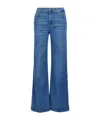 7 For All Mankind High-rise Flared Jeans Pants In Blue