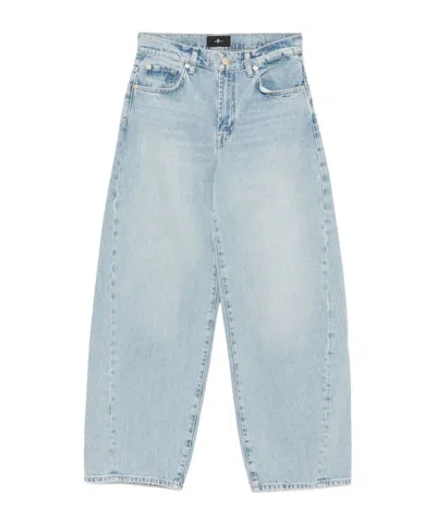 7 For All Mankind Bonnie High-waisted Twisted Jeans Clothing In Blue