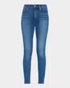 7 For All Mankind High-waisted Skinny Ankle Jeans In Silovstry