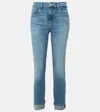 7 For All Mankind High-rise Slim Jeans In Blue