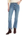7 For All Mankind High-rise Slim Kick Greta Ankle Crop Jean In Blue