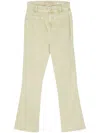 7 For All Mankind High-rise Slim-kick Jeans In Green