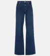 7 For All Mankind High-rise Straight Jeans In Huntington