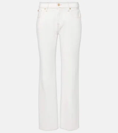 7 FOR ALL MANKIND HIGH-RISE STRAIGHT JEANS