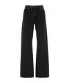 7 For All Mankind High-rise Wide Leg Jeans In Black