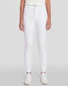 7 FOR ALL MANKIND HIGH WAIST ANKLE SKINNY JEANS IN CLEAN WHITE