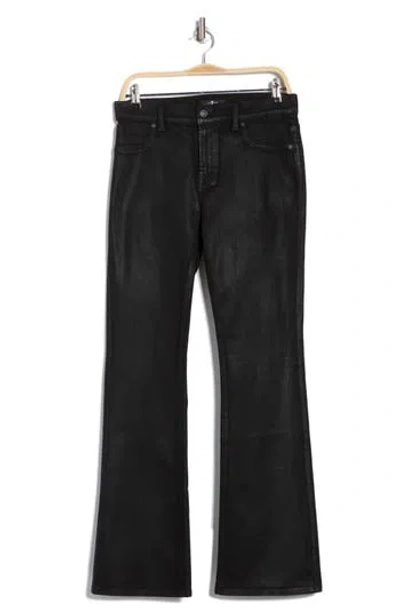 7 For All Mankind High Waist Bootcut Tailorless Jeans In Black