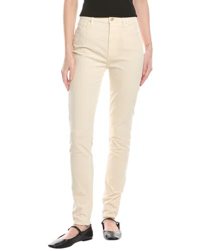 7 FOR ALL MANKIND HIGH-WAIST EGGSHELL SKINNY JEAN