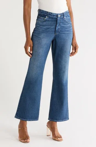 7 For All Mankind High Waist Flare Leg Jeans In Blue