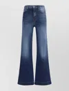 7 FOR ALL MANKIND HIGH WAIST FLARED COTTON JEANS