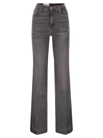 7 FOR ALL MANKIND HIGH-WAIST FLARED JEANS WITH CLASSIC FIVE-POCKET DESIGN