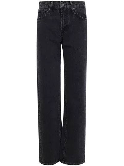 7 For All Mankind High-waist Jeans In Black