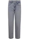 7 For All Mankind Calie Straight Sahara Denim Trousers In Blue