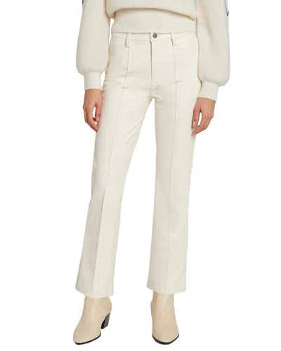 7 For All Mankind High Waist Slim Kick Flare Cream Jean In White