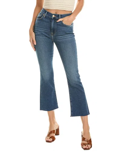 7 For All Mankind Felicity High-waist Slim Kick Jean In Blue