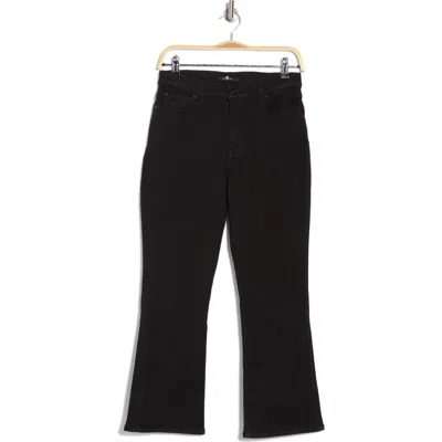 7 For All Mankind High Waist Slim Kick Jeans In Black