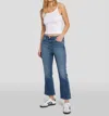 7 For All Mankind High Waist Slim Kick Jeans In Sea Level In Multi