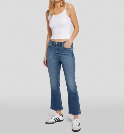 7 For All Mankind High Waist Slim Kick Jeans In Sea Level In Multi