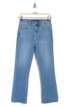 7 For All Mankind High Waist Slim Kick Jeans In Saltwater Vintage Fray