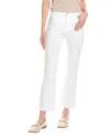 7 For All Mankind High-waist Love Again Slim Kick Flare Jean In White